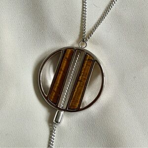 Jenny Bird tigers eye lariat necklace